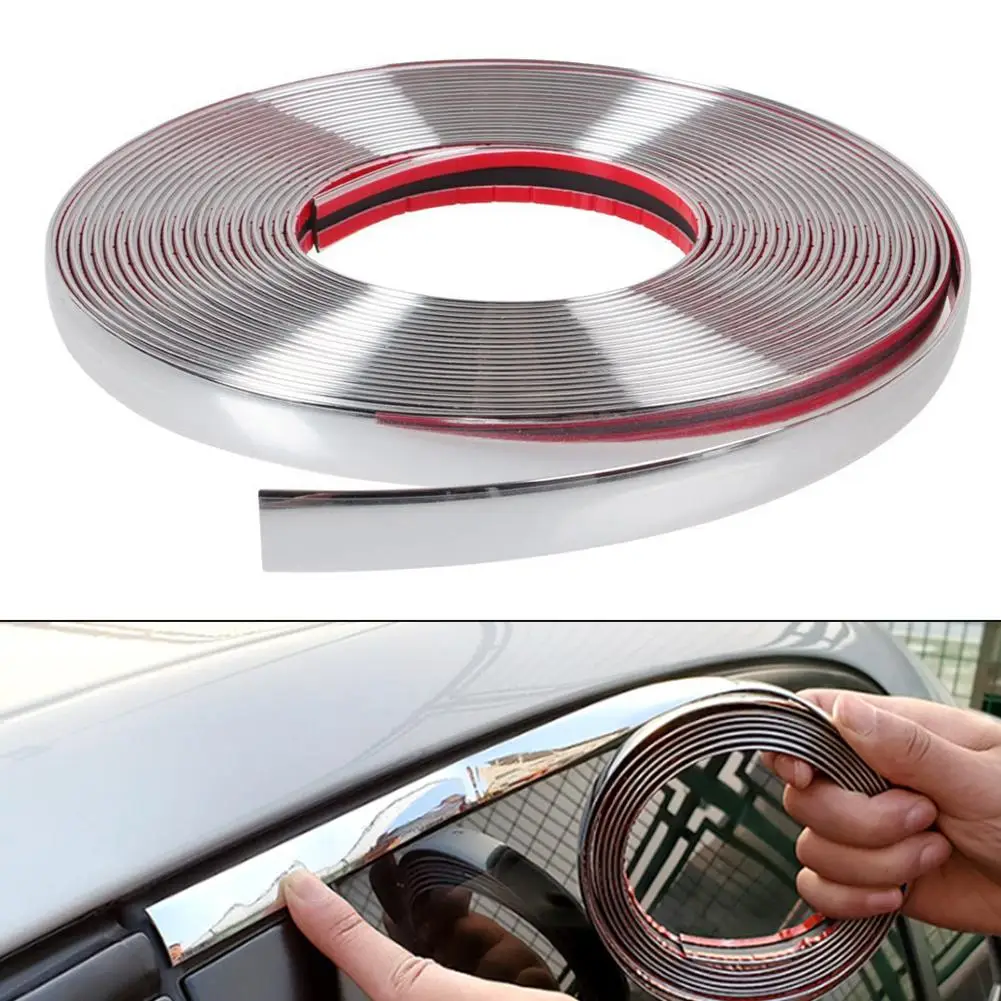 Ceiling Moulding Flexible Trim Home Interior Decor 12.5m X 8mm Easy Installation Trim Strip Smooth Mirror Appearance