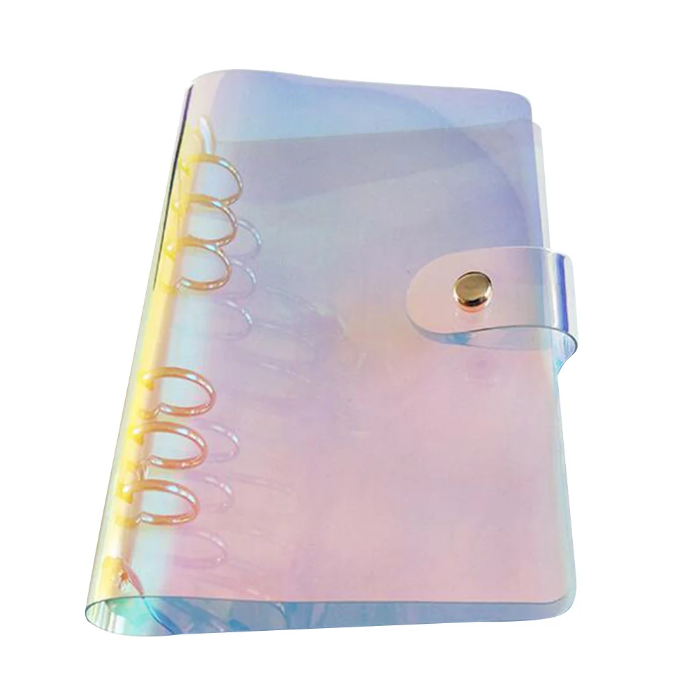 

Colorful Loose-Leaf Binder Premium PVC Transparent File Folder for School Office Business Use Lightweight Portable Design