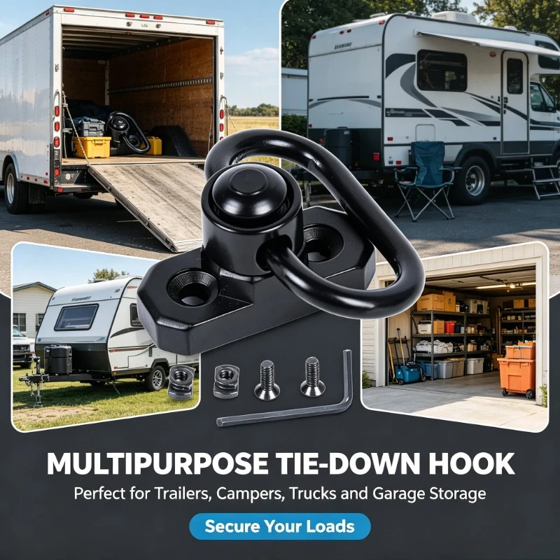 1. 360° Rotatable M‑LOK Strap Link Buckle QD Quick Detach Button Field Adventure Connect Accessory