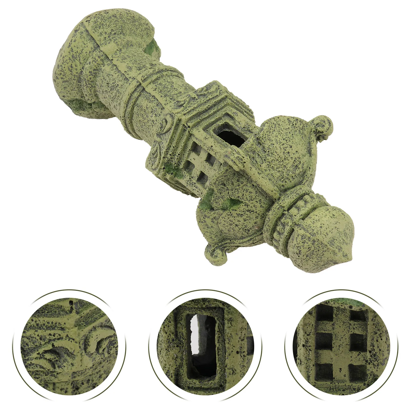 

1 шт. Декоративный элемент для аквариума в виде фонарного столба из смолы, украшение для ландшафтного дизайна аквариума, укрытие для креветок, природная реалистичная сцена, уникальный подарок