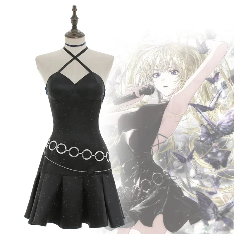 

New Anime Shugo Chara UTAU Cosplay Costume Adult Women Singer Dress Uniform Shirt Full Set Accessories Suit Cute Skirt Outfits