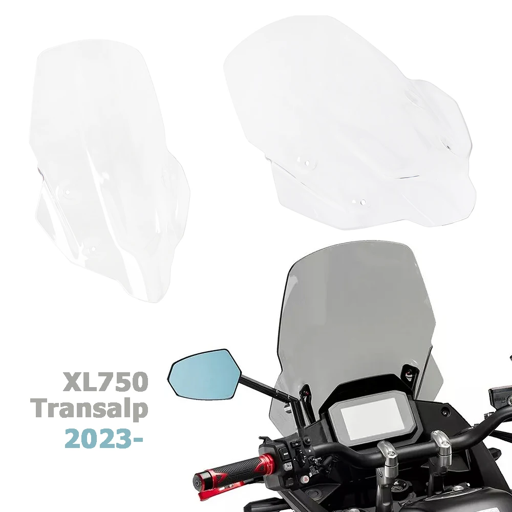 For Honda XL750 TRANSALP XL 750 Transalp 2023 2024  Motorcycle Windshield Windscreen Front Acrylic Wind Shield Screen Deflectors