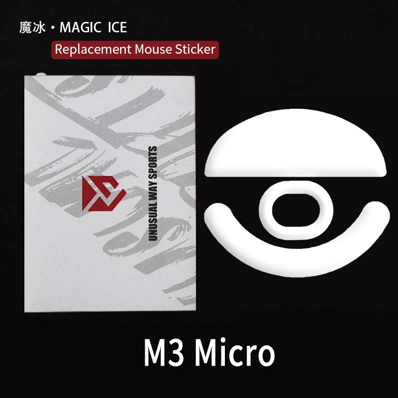 UnusualWaySports Mouse Skates Feet M3 Micro Cambered Surface PTFE Anti Collapse Magic Ice Pink Black Silver Fox