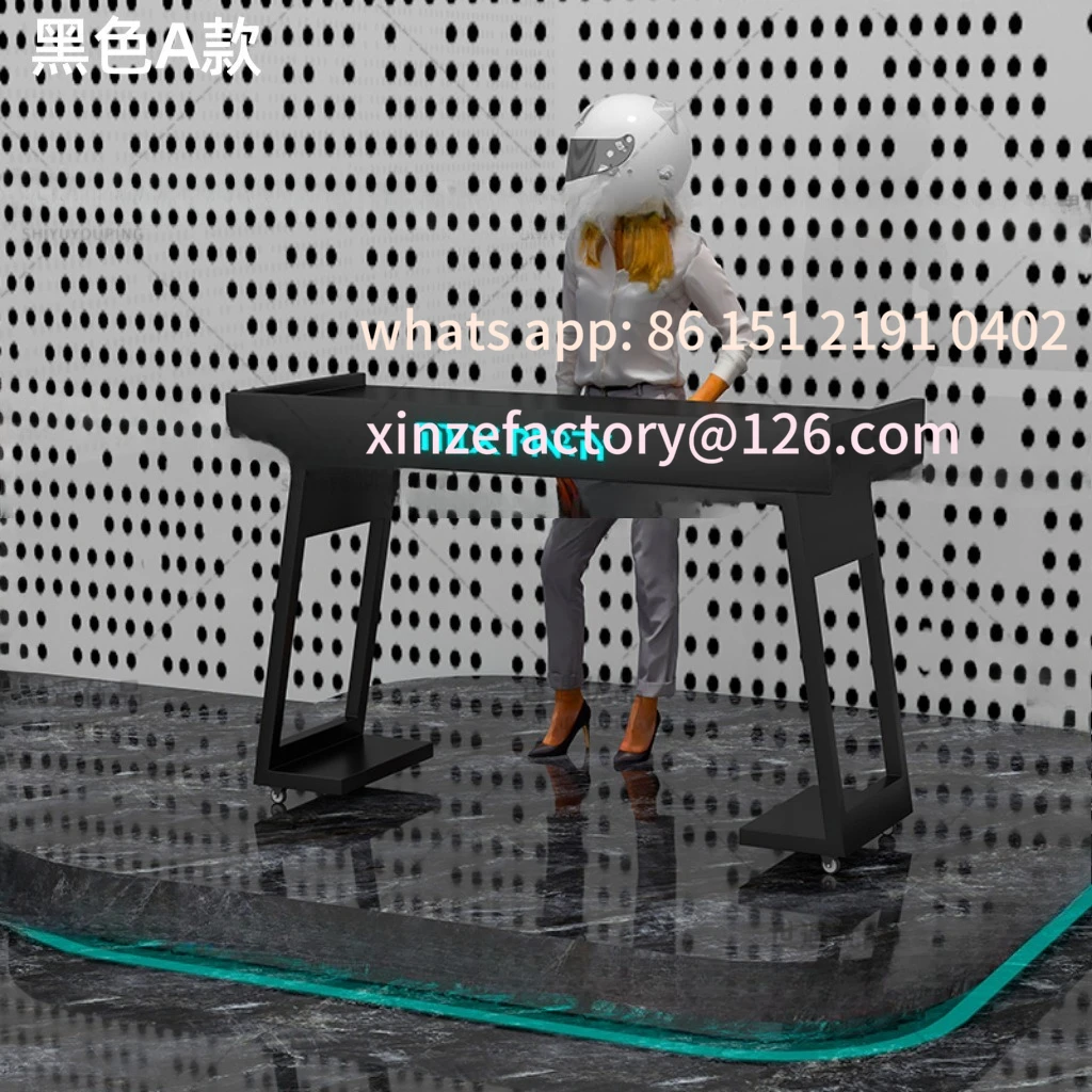 Customizable hall DJ table party wrought iron acrylic removable LED luminous disc table electronic sound nightclub