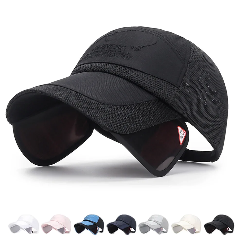 Summer Outdoor Fishing Sunscreen Baseball Cap Men's  Extended Brim Sunshade   Leisure Sports Fashion Women