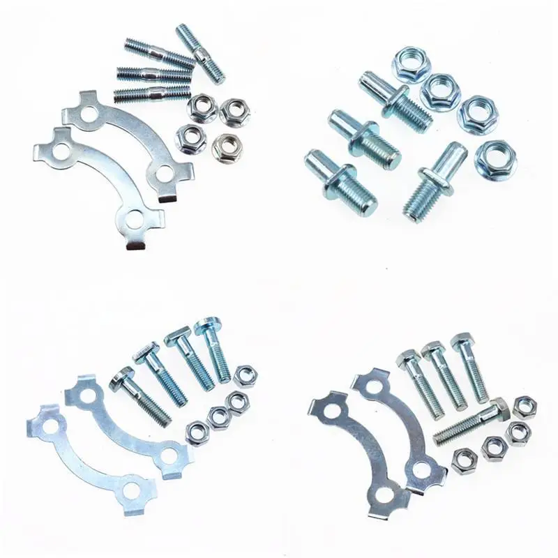 Motorcycle Repair Rear Sprocket Bolts With Retainer Locker For CG125 GS125 JH-70 Pit Dirt Bikes