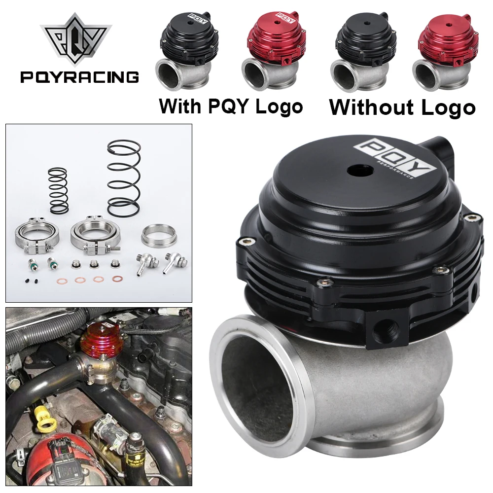 Water Cooler 44mm Wastegate External Turbo With Flange Hardware MV-R Water Cooled With Logo Red Blue Black PQY5834