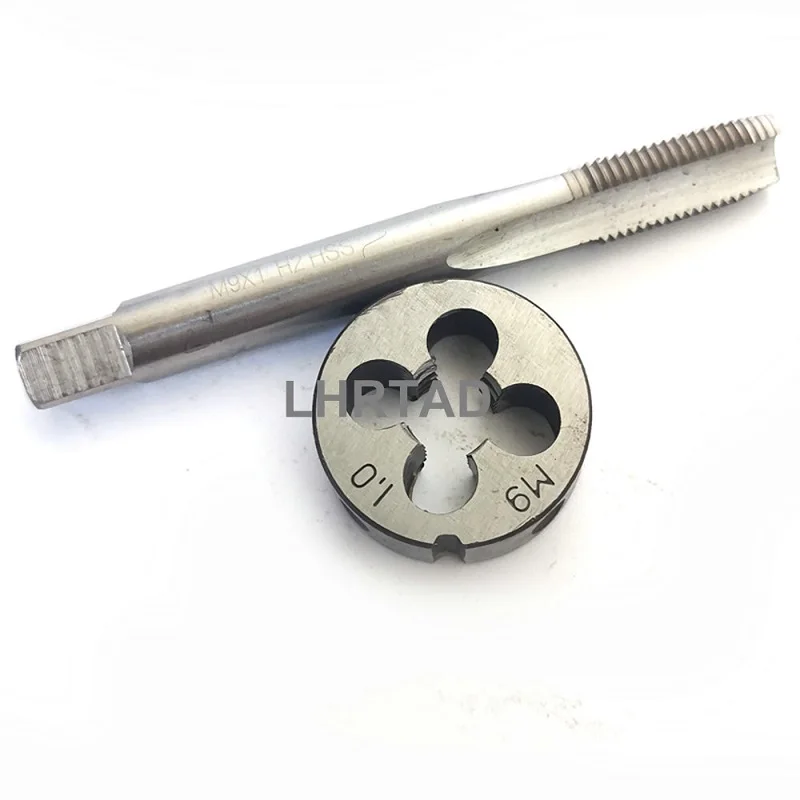 HSS Metric Fine Thread Hand Straight Flute Machine Screw Taps and dies set M6x1.0 M7x1.0 M8x1.25 M9x1.25 M10x1.5 M6 M7 M8 M9 M10