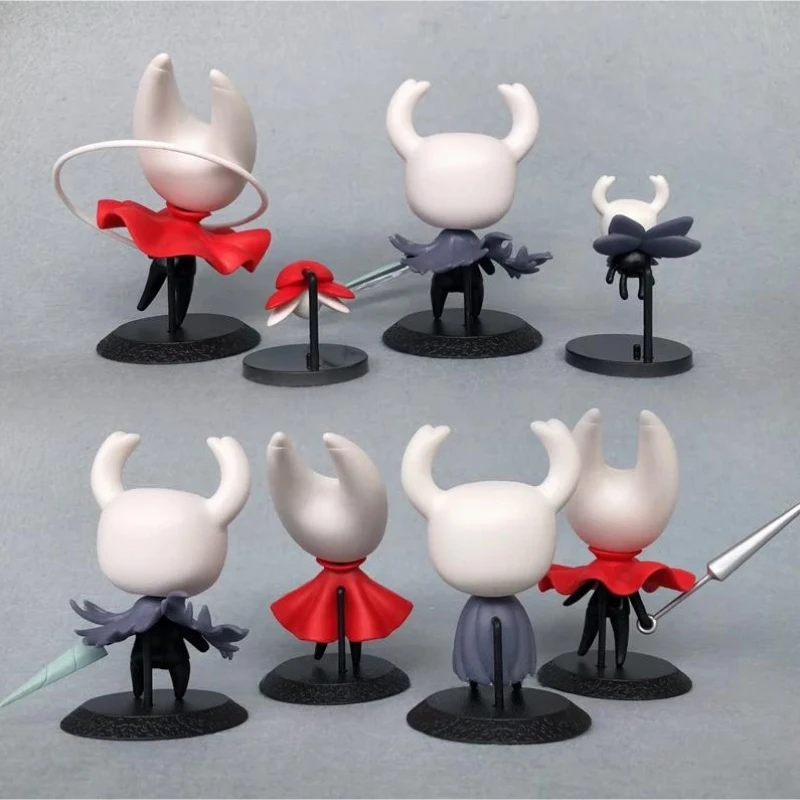 8 قطعة/المجموعة الجوف فارس: Silksong Q-النسخة عمل نموذج لجسم دمية الحلي الزخرفية البلاستيكية تحصيل هدية #6