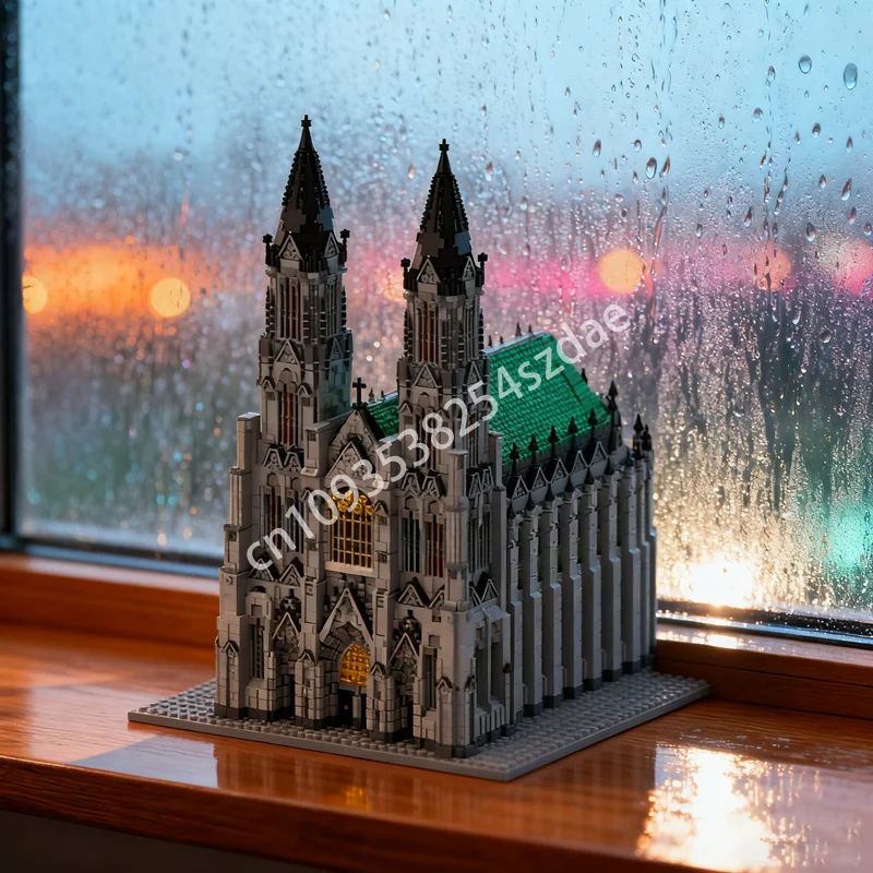 

29682PCS Cologne Cathedral Creative Model Brick Toy Birthday Building Blocks Children Christmas Gift