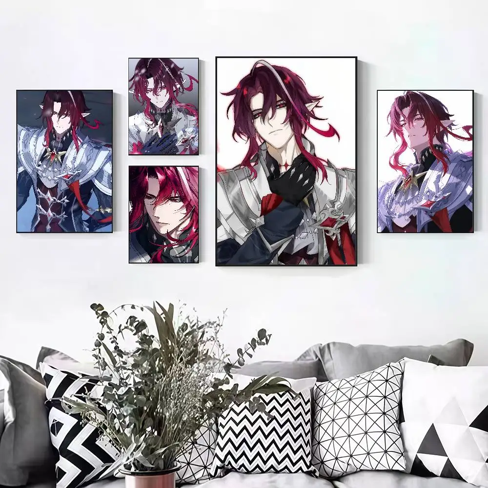 Genshin Impact Noy Peelable Self-adhesive Poster Stickers Are Suitable For Frameless Wall Decoration In A Room