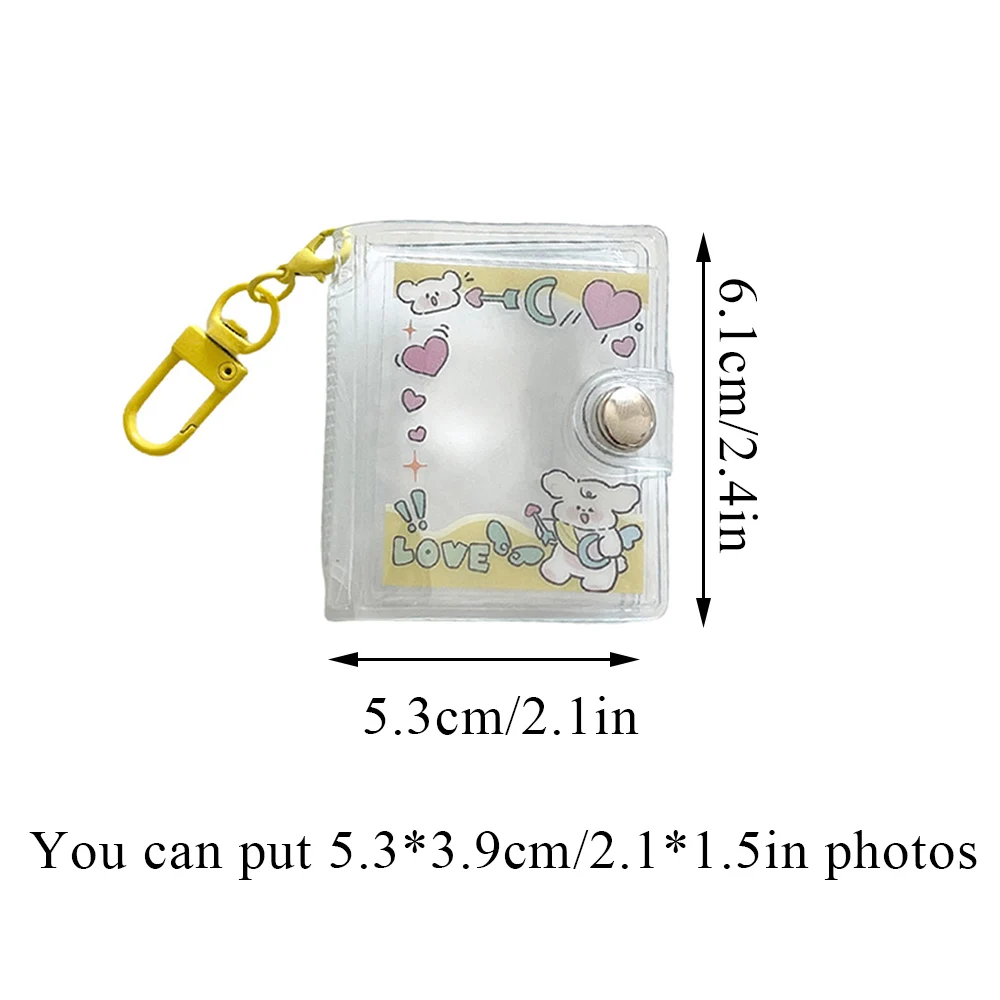 Porte-Photo Transparent de 2 Pouces, Mini Album, Pendentif, Certificat, Stockage