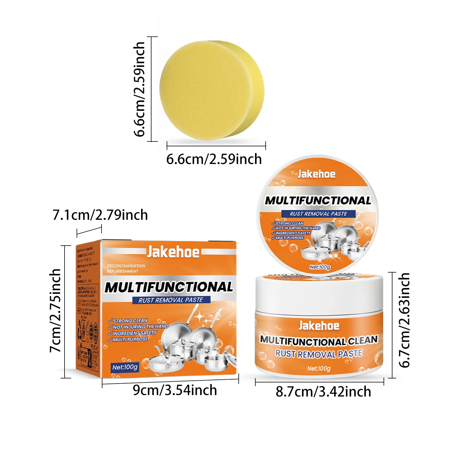 

Pot and Pan Cleaner - Stainless Steel Deep Cleaning Paste with Protective Polish | Heavy-Duty Grease Buster for Kitchenware