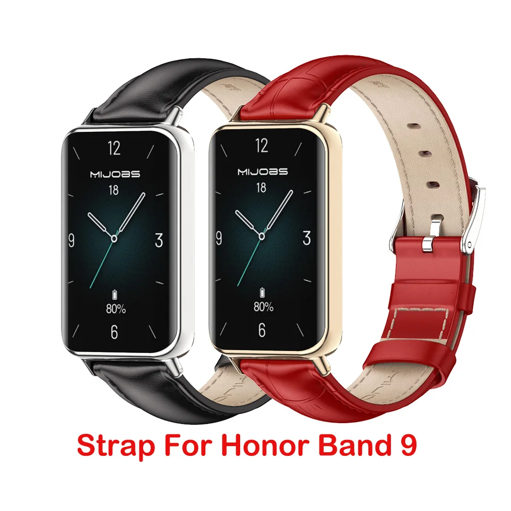 For Huawei Honor Band 10 9 Strap Leather Bracelet Replacement Wristband Soft Fashion Smart Band Watchband Honor Band 9 Correa
