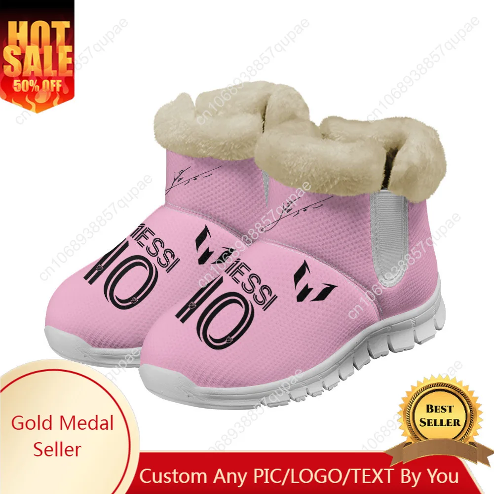 

Miami Messi 10 Snow Boots Mens Womens Teenager Shoes Keep Warm High Quality Casual Lightweight Couple Sports Custom Sneakers