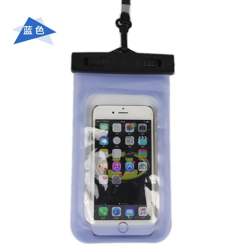 شاشة اللمس جراب هاتف مضاد للماء الانجراف الغوص حقيبة سباحة تحت الماء حقيبة جافة غطاء الهاتف المياه الرياضة شاطئ بركة