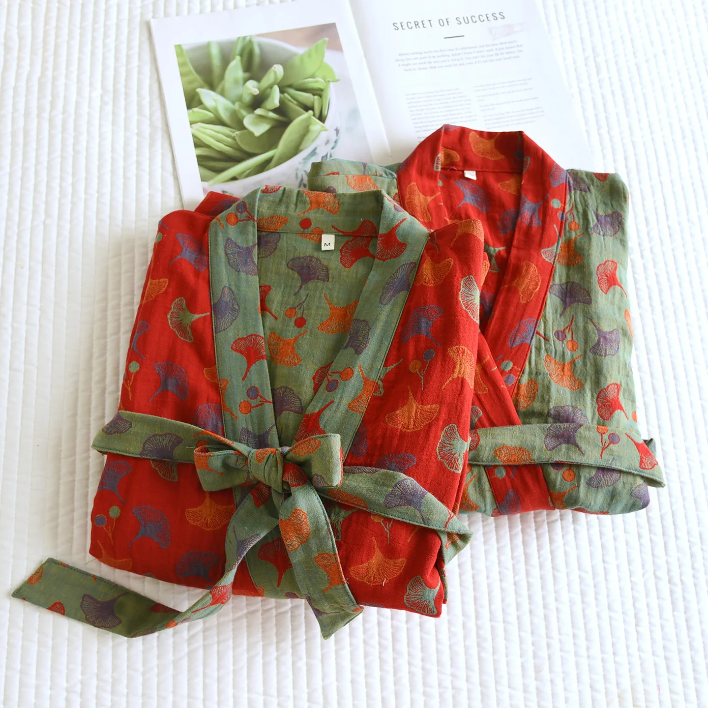 

Shower Robe Women's Night Wear Female Spring Summer Pure Cotton Pajamas Cardigan Kimono Bathrobe Nightie Dressing Gown