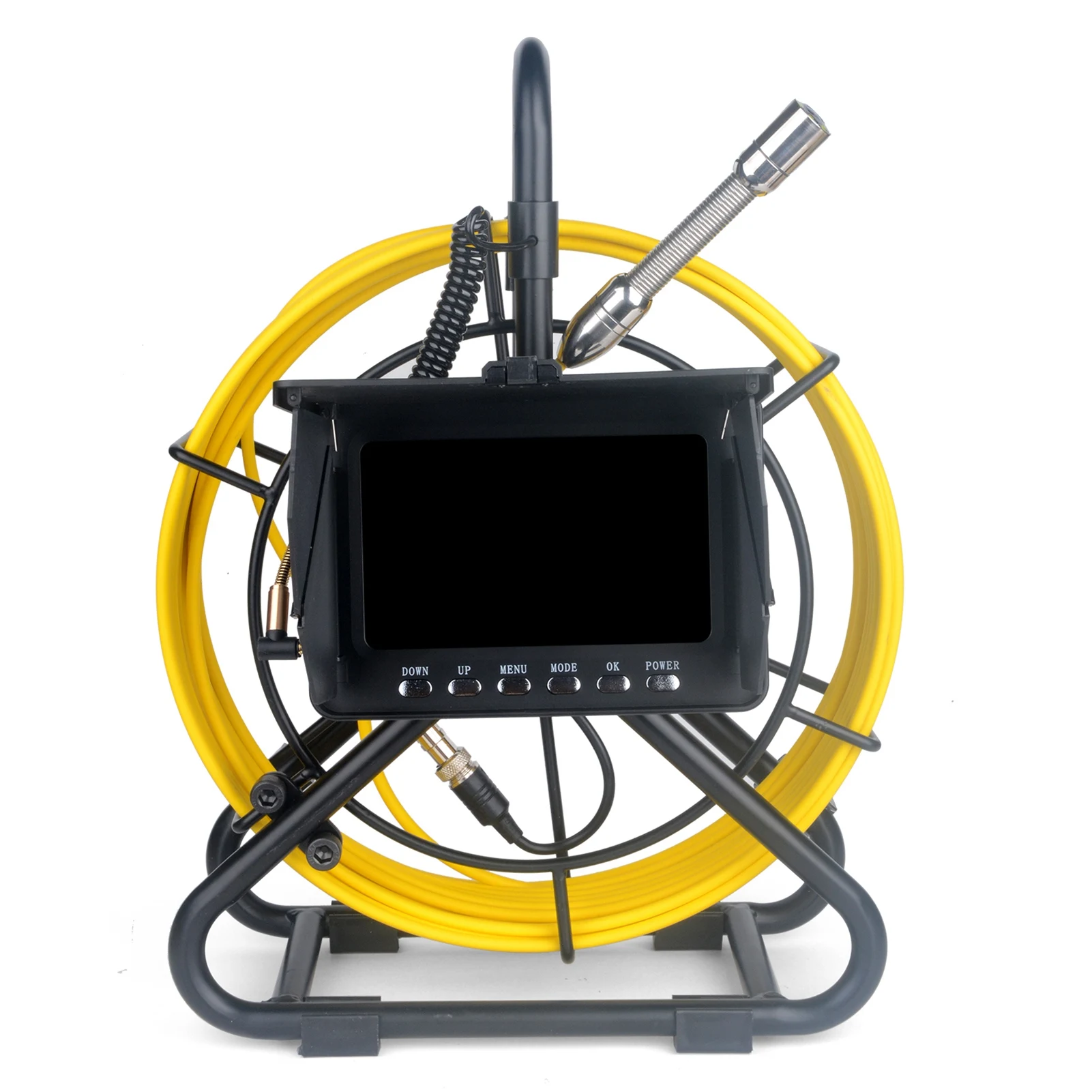 Pipe Inspection Video Camera 50M IP68 Waterproof Drain Pipe Sewer Inspection Camera System 1080P Camera with 6W LED Lights