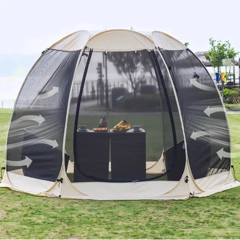 

Mosquito Prevention Outdoor Hexagonal Tents Oxford Cloth Portable Camping Automatic Quick-opening Tent Beach Picnic Camping Tent