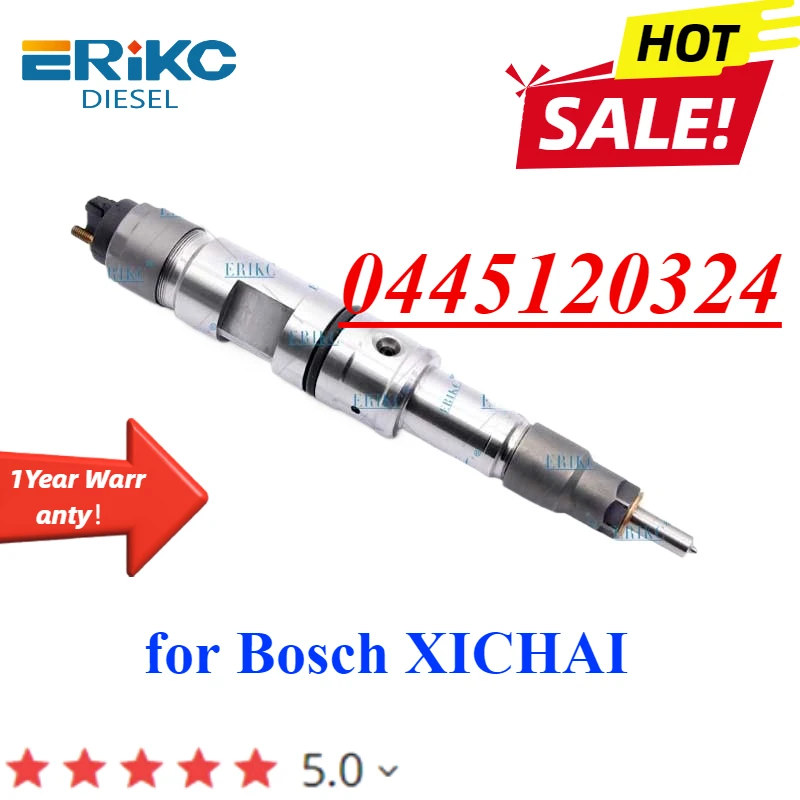 

ERIKC 0445120324 New Common Rail Injector 0 445 120 324 Fuel Injection Nozzle 0445 120 324 For Xichai Euro 3/ 4