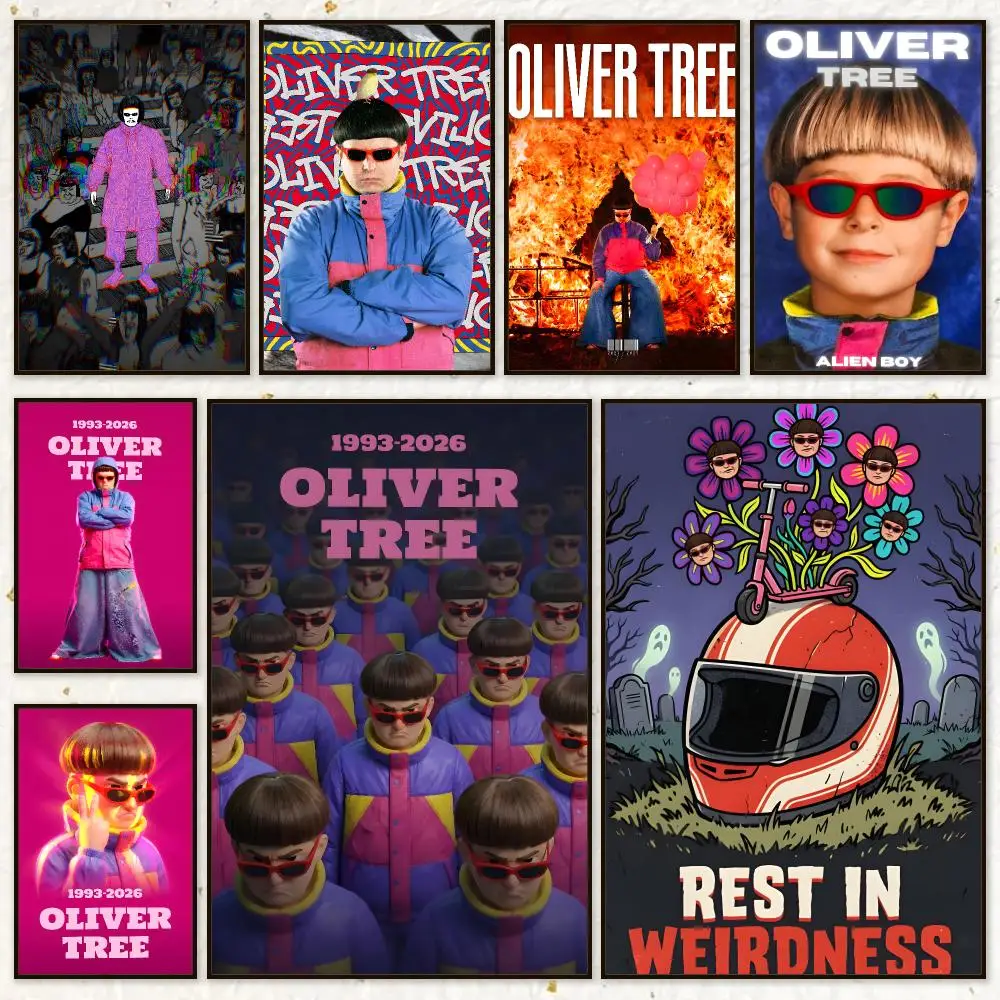 Movie Drama Oliver Tree Poster HD Waterproof Wall Art Posters Self Adhesive Bedroom Living Room Home Decor Gift
