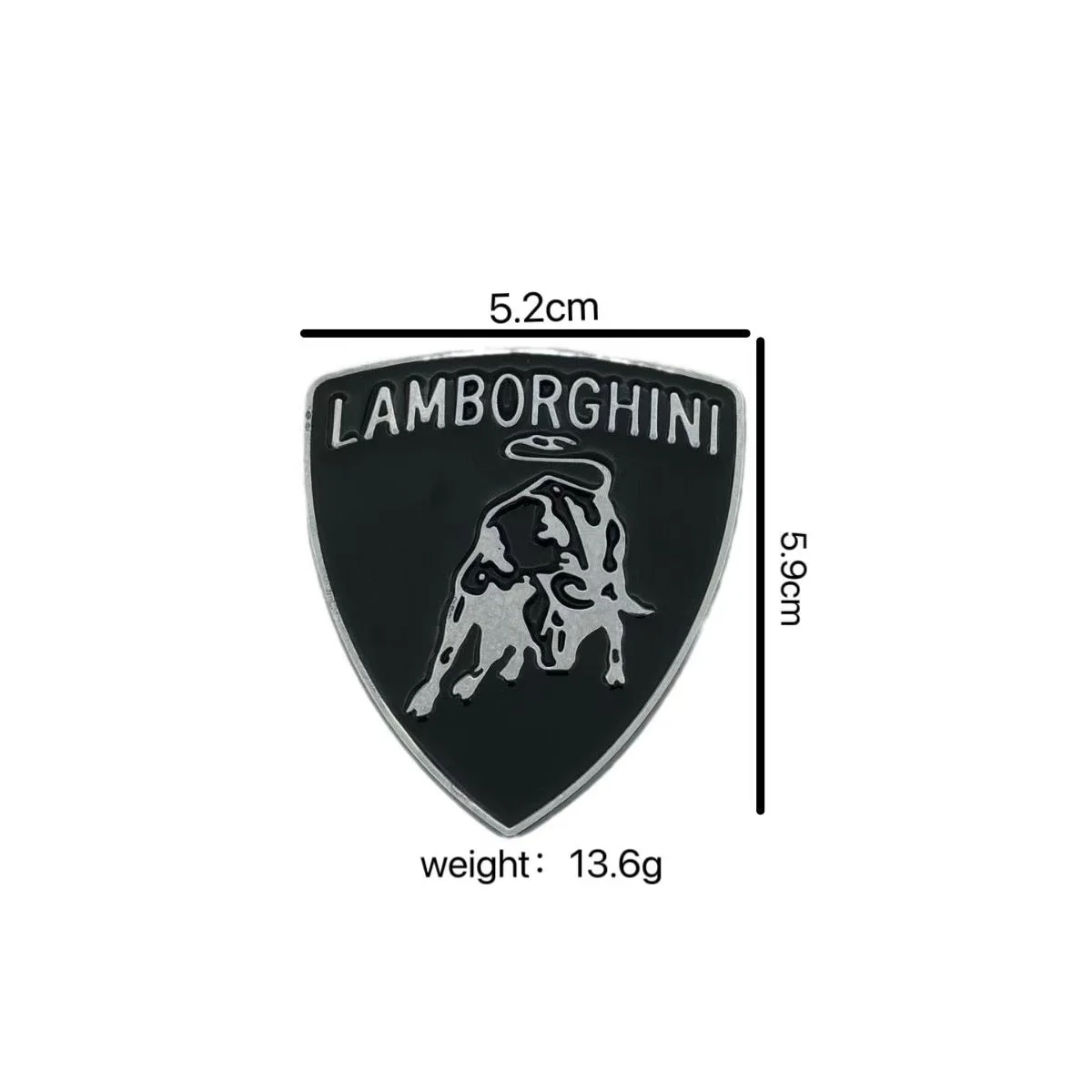 Metal Car Logo Motorcycle Sticker Side Window Label Sports Stickers For Lamborghini Urus Huracan Aventador Premium Accessory view 2
