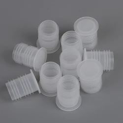 10Pcs Plastic Bottle Cap Red Wine Seal Cap Inside The Salt Bottle Transparent Nut Hole Dust Plug Easy To Pull The Cap
