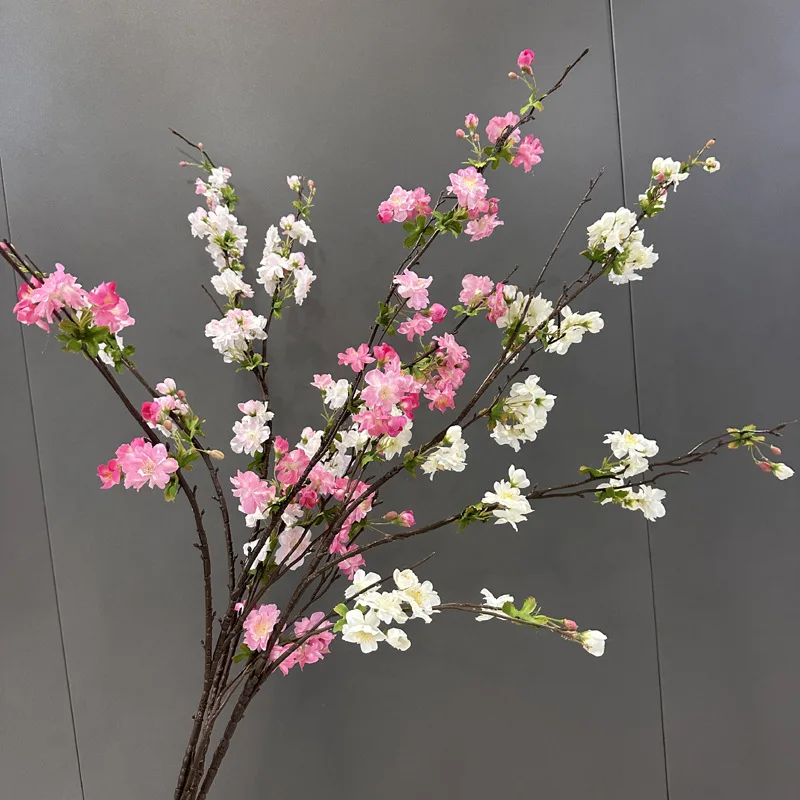 

2 Simulated Cherry Blossoms, Crabapple Flowers, Indoor Landscaping Decoration, Flower Arrangement, Exquisite Cherry Blossoms