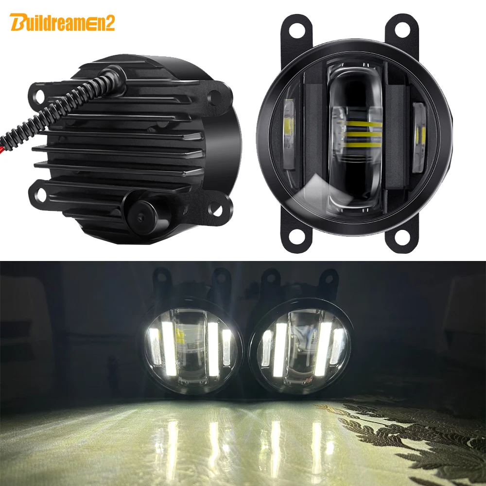 2IN1 Design Car Fog Light Assembly LED Daytime Running Light DRL 36W 8000LM 12V For Land Rover Range Rover Freelander Discovery