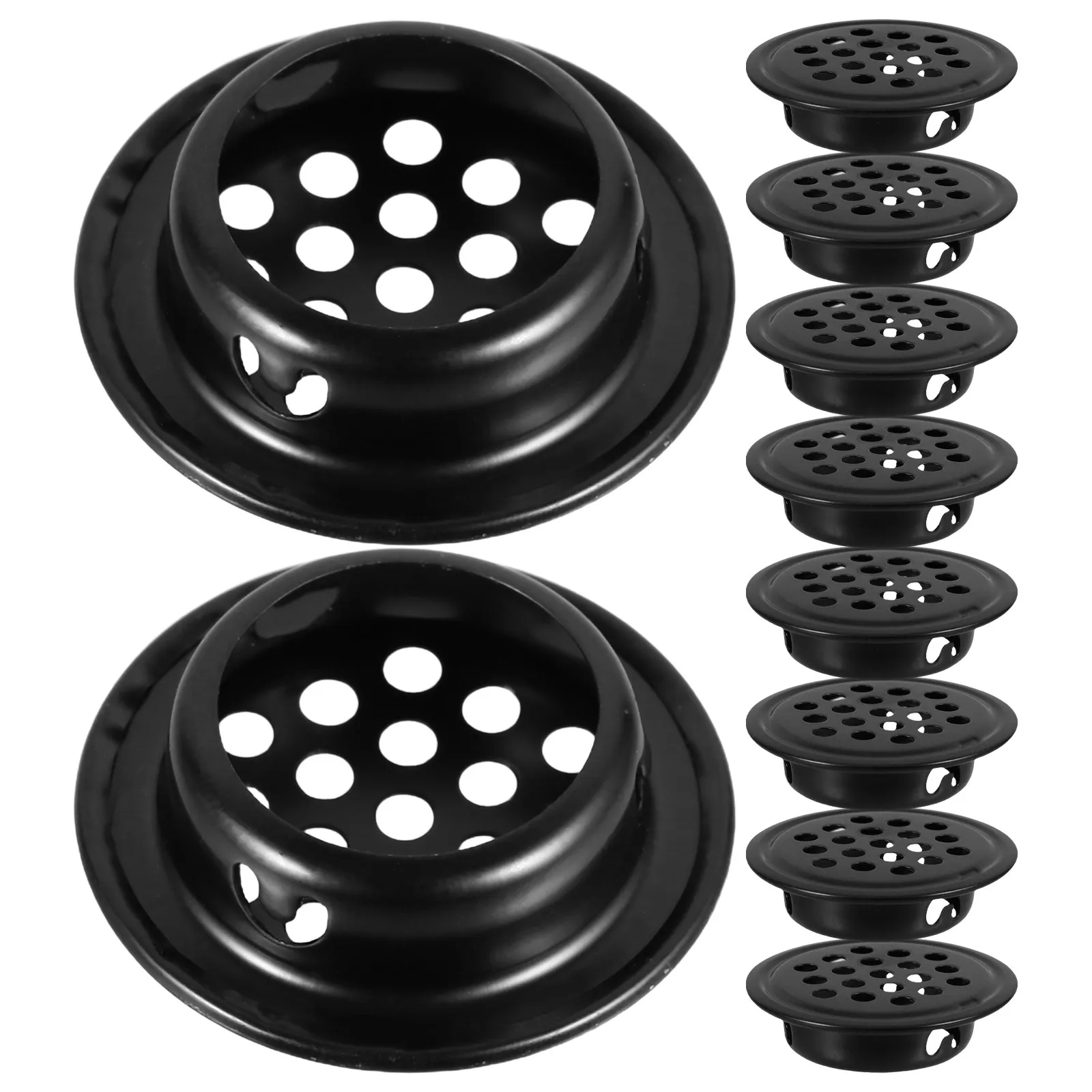 

10 шт. круглых вентиляционных решеток из нержавеющей стали для шкафов, кухни, ванной, офиса, вентиляционных панелей, теплоотвода, декоративные