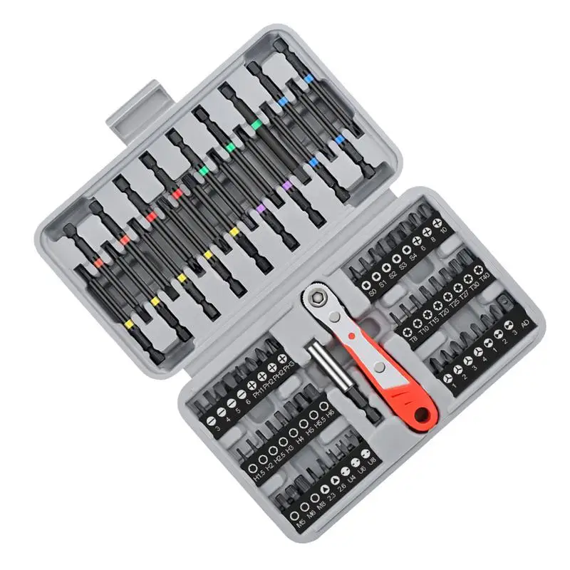 Ratcheting Screwdriver Kit 68PCS Metal High-Strength Screwdriver Tool Set With Bits Portable Precision Ratcheting Screwdriver