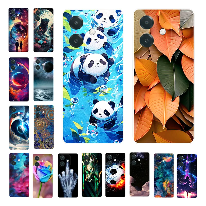 Silicone Case For OPPO A40 4G Case Printed Panda Fashion Soft Back Cover for OPPO A 40 CPH2669 Case OPPOA40 Protective Shells