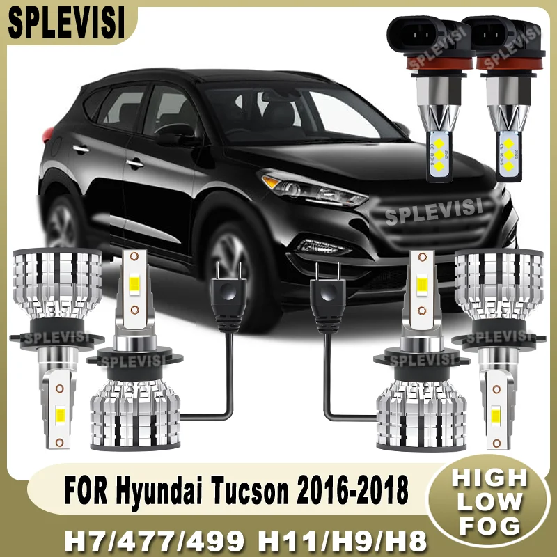 

Plug-and-Play IP67 Waterproof Enhanced Night Driving Safety for Car LED Headlight Fog Light For Hyundai Tucson 2016 2017 2018