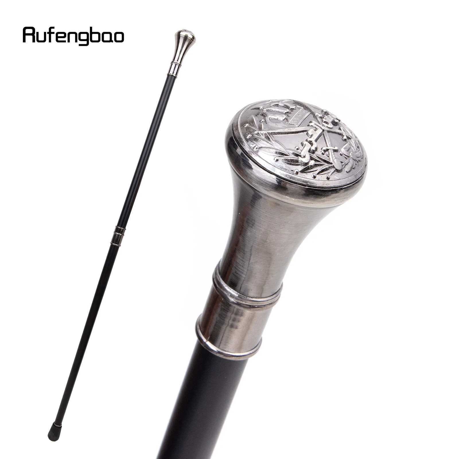 The Middle Ages Sword Cross Totem Relief Walking Cane Fashion Walking Stick Gentleman Luxury Crosier Knob Walking Stick 93cm