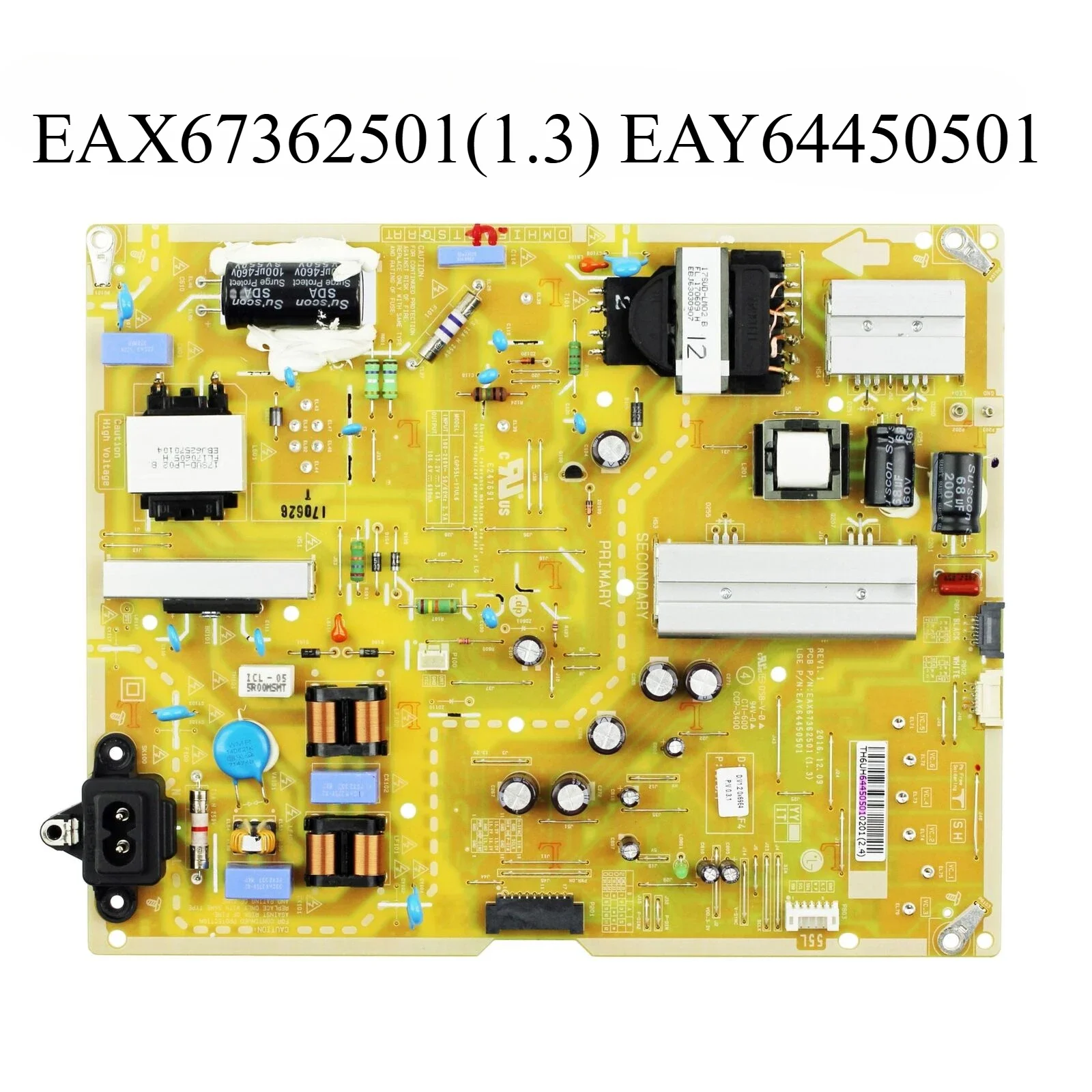 EAX67362501(1.3) EAY64450501 Power Supply Board LGP55L-17UL6 for 55UK6500A-UA 55UJ6540-UB 55UJ6500-CB 55UK6500 55UK6950 55UK6700