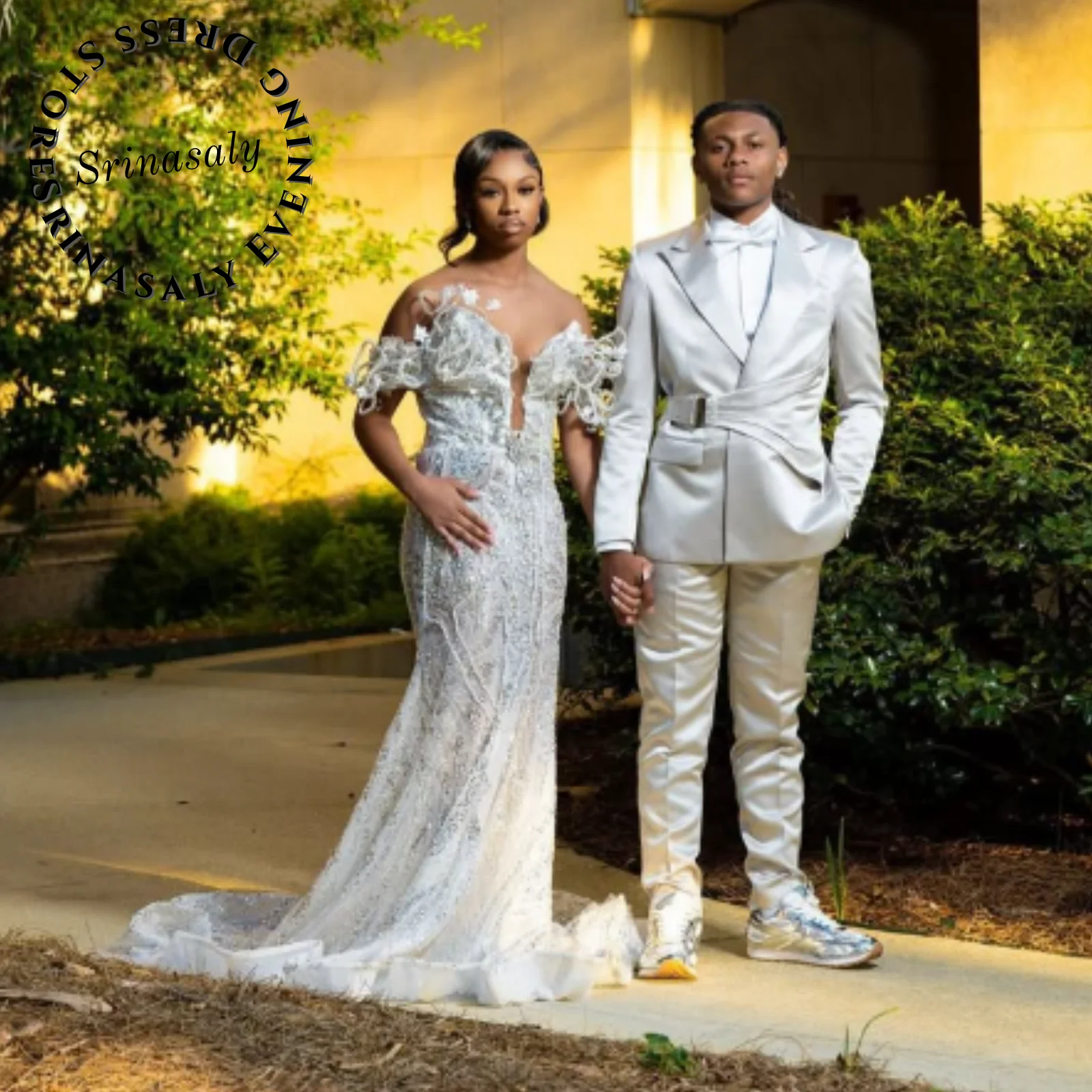 

African Luxury Beaded Embroidery Mermaid Wedding Dresses Customized Black Girls Prom Party Gown Exquisite Evening Robe De Soiree