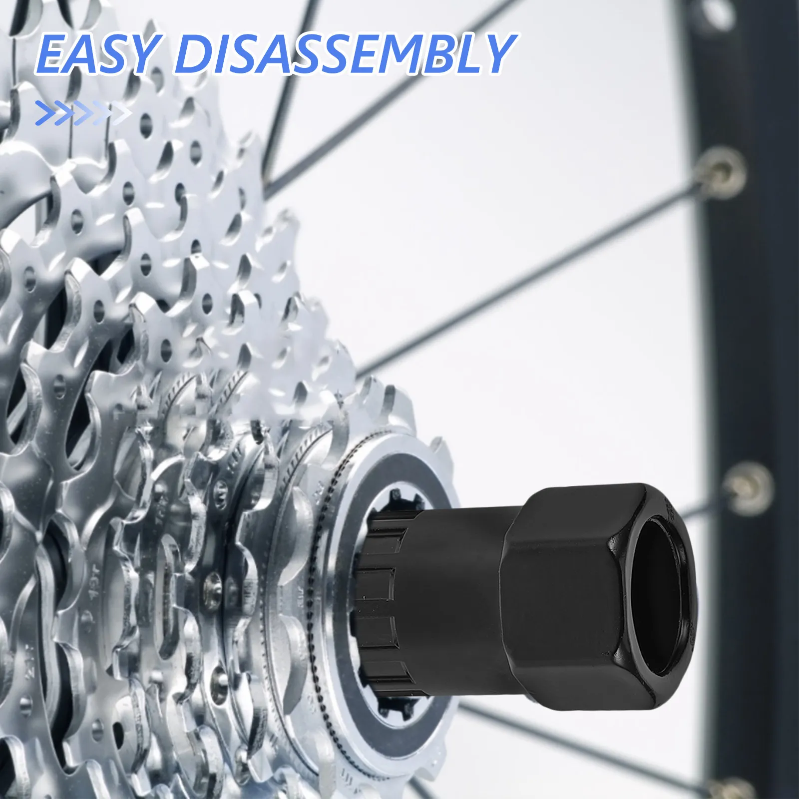 Bike Disassembly Flywheel Tool Compact Portable Freewheel Remover for Bicycle Easy Repair Mountain Bike Lockring Removal Tool