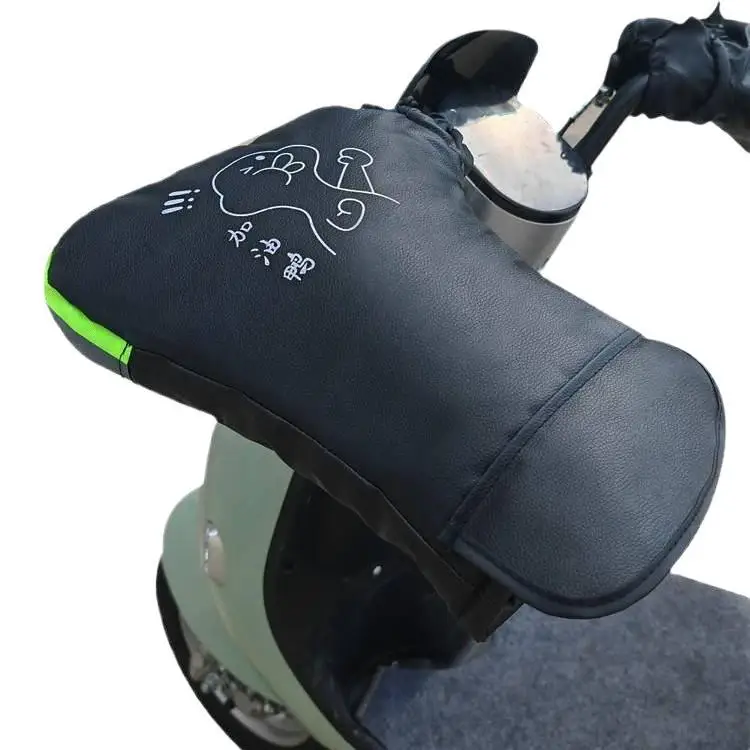 مقود الدراجات النارية الكهربائية، قفازات الزجاج الأمامي الدافئة للشتاء، مقود سيارة البطارية، حماية باردة وسميكة