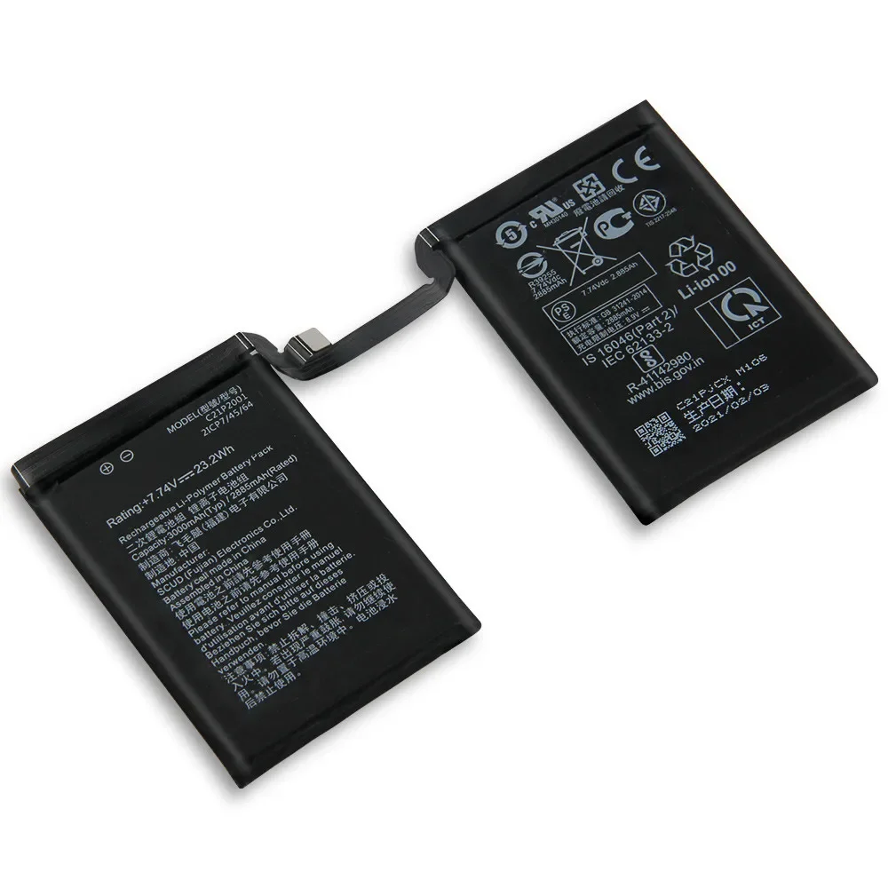 NEW Replacement Phone Battery C21P2001 C21P2101 For Asus ROG Phone 5 Phone 5s Pro 1005DA I005DB ROG7 Phone7 ROG6 Phone6