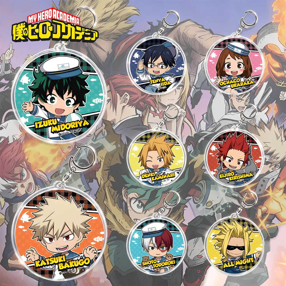 My Hero Academia Hakkeijima Sea Paradise Tsuyu Asui Eijiro Kirishima Denki Kaminari All Might Hawks Acrylic keychain Bag pendant