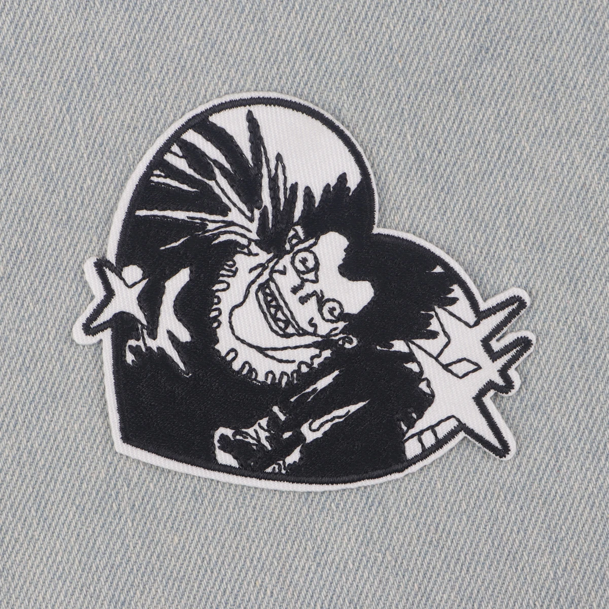 Anime L Killer Ryuk Embroidery Patch Japanese Manga Iron On Patches For Clothing Thermoadhesive Patches On Clothes DIY Sew Badge