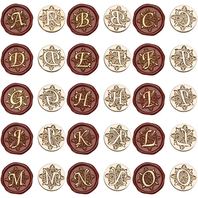 25MM Sealing Wax Stamp Head Letter Copper Head For DIY Scrapbooking Envelopes Wedding Invitations Card Packaging