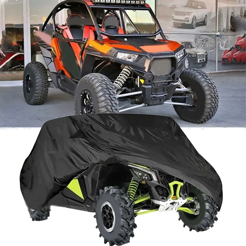 

UTV Utility Vehicle Storage Cover For Can-Am Maverick X3 Defender Max HD10 HD8 Polaris RZR 4 XP 900 Waterproof UTV Cover