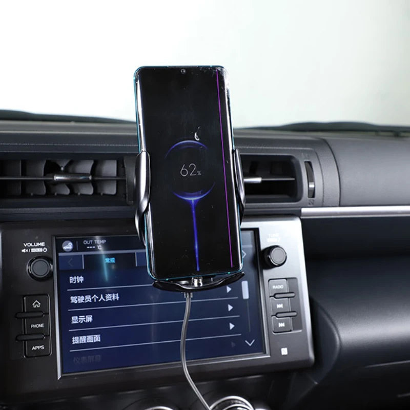 

Car Accessories For Subaru BRZ Toyota 86 2022-2025 Aluminum alloy Black Car Dashboard Air Outlet Phone Holder Interior