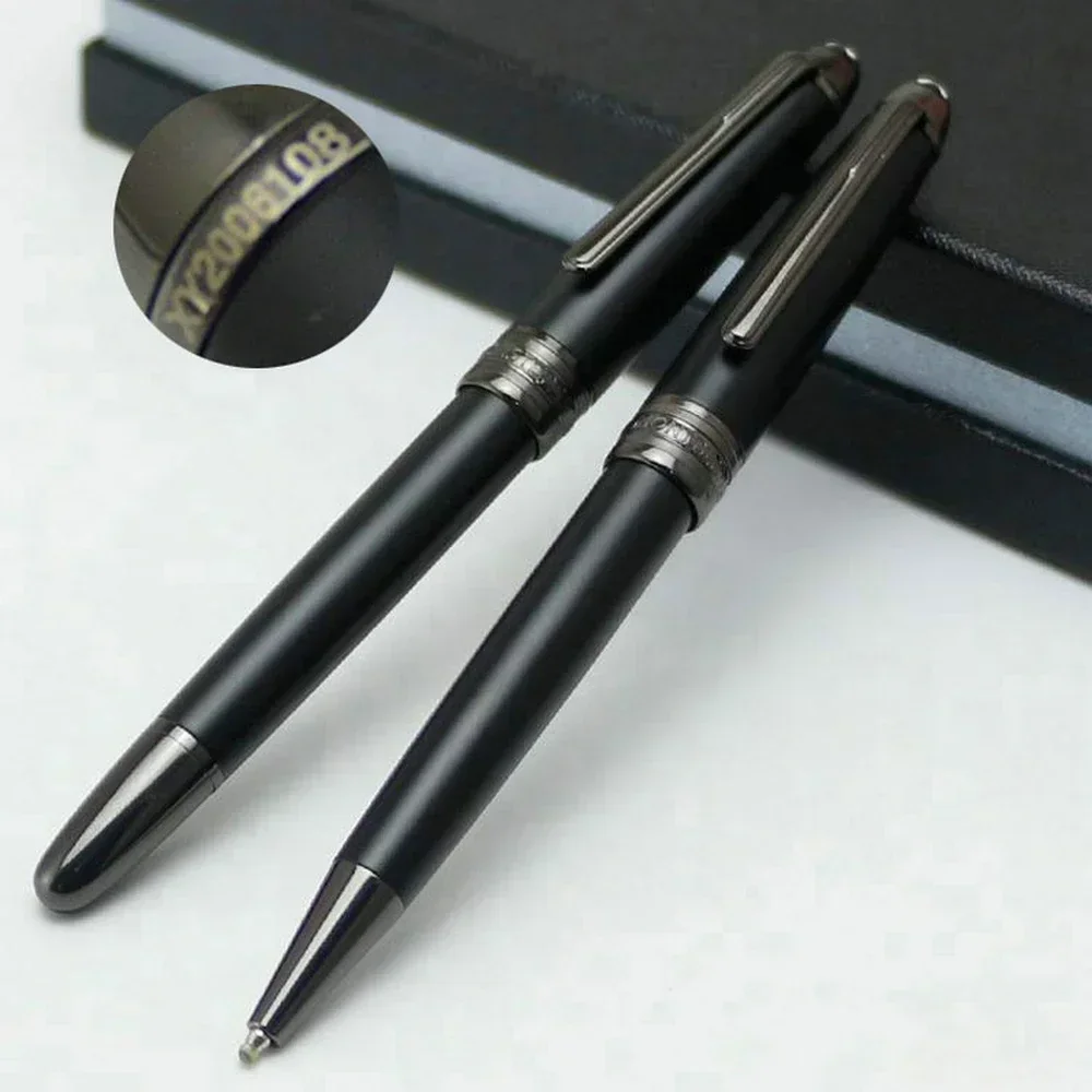 

Ограниченная серия Msk-163 Ultra Matte Black MB Rollerball Уникальный дизайн Гелевые шариковые ручки для офиса и школы Серийный номер