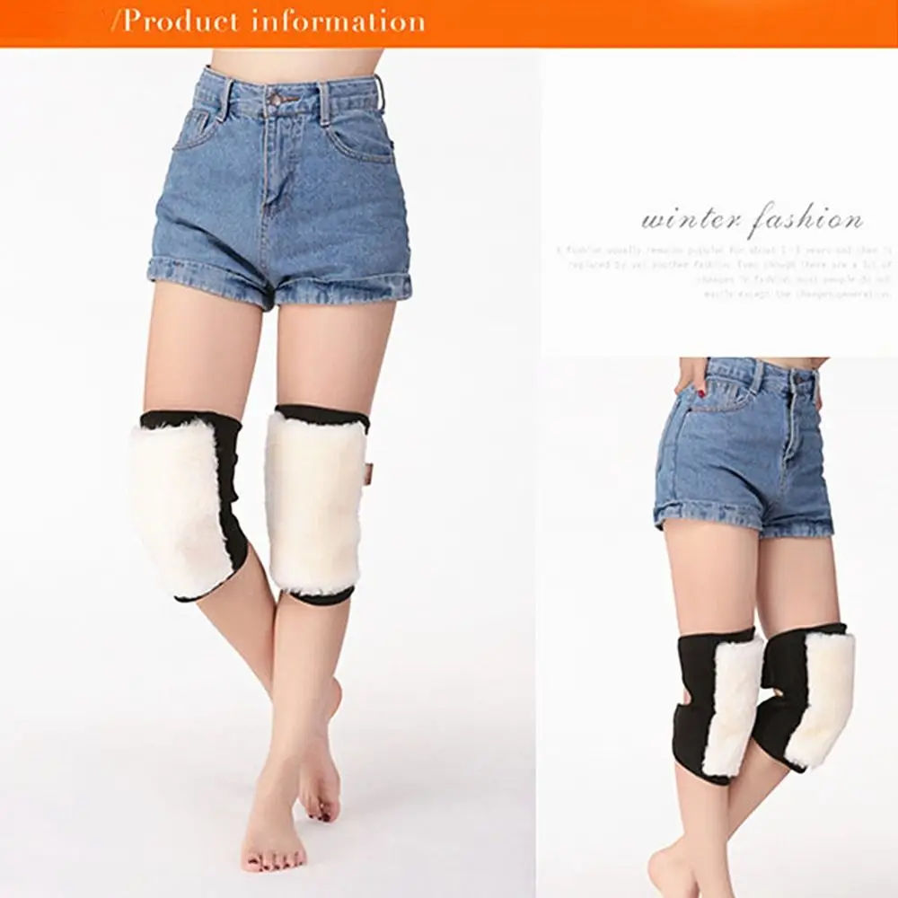 Universal Plus Velvet Winter Knee Pads Lightweight Thickened Warm Knee Sleeve Coldproof Warm Knee Support Basketball