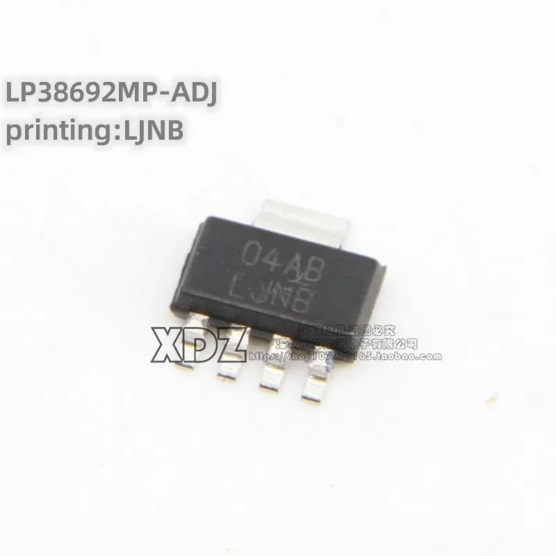 5pcs/lot LP38692MP-ADJ/NOPB LP38692MP-ADJ Silk screen printing LJNB SOT223-5 package Original genuine Voltage regulator chip