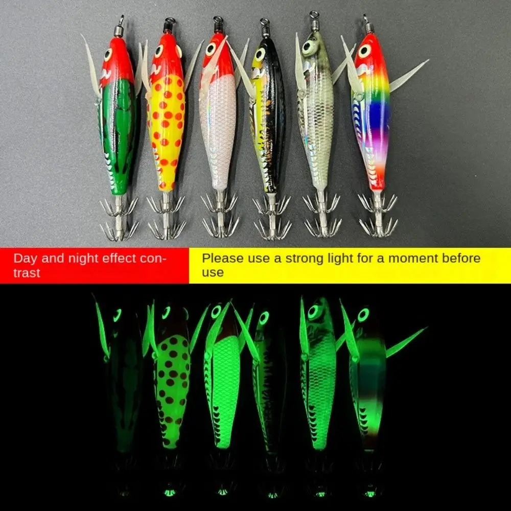 Spinnerbait luminiscente – Jig calamar diseño camarón para pesca - imagen 4