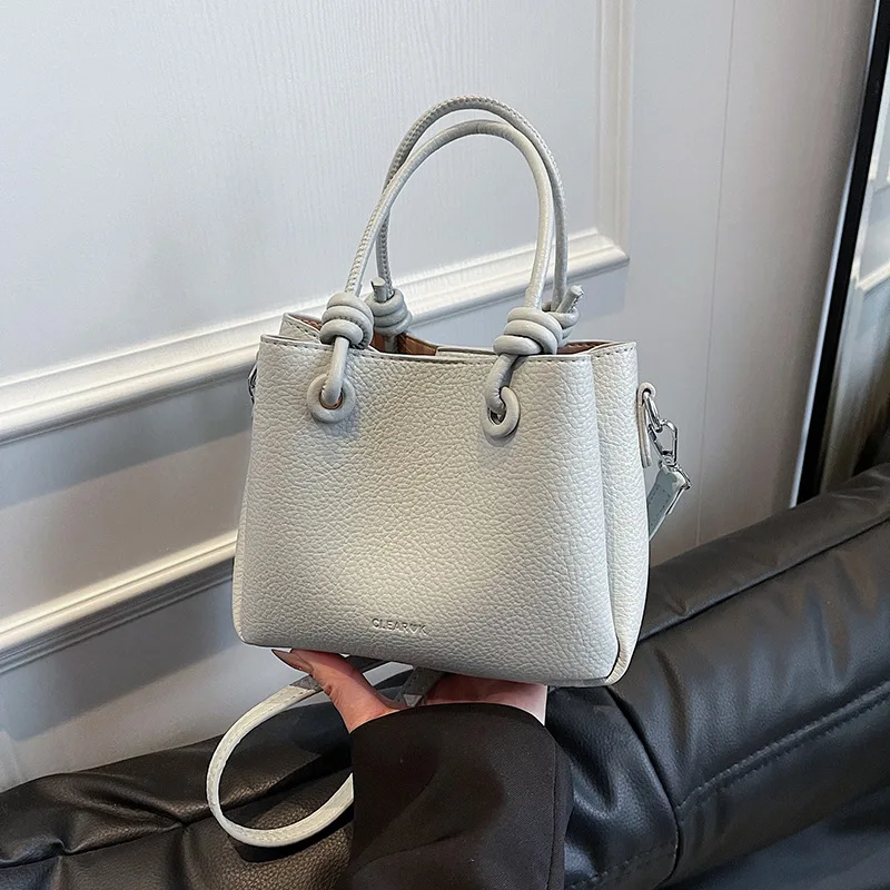 

Korean Pu Leather Tote Bucket Bag for Women 2025 Ladies Shoulder Crossbody Bags Fashion Designer Female Handbags Cell Phone Bag