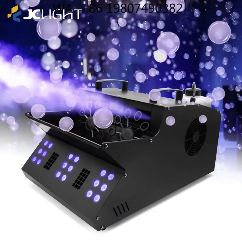 18PCS RGB 3IN1 Dual Wheel Fog Bubble  Wide Coverage Dual Effect Maker for Wedding Party Live Stage Show FX